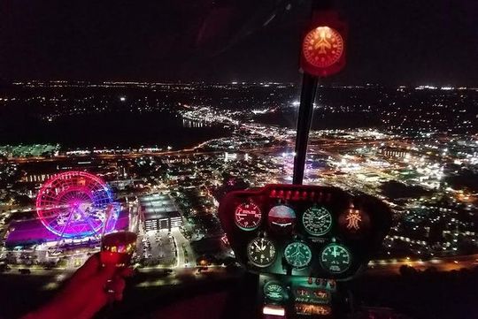 Private Helicopter After-hours 48 Miles Tour Theme Parks&Downtown