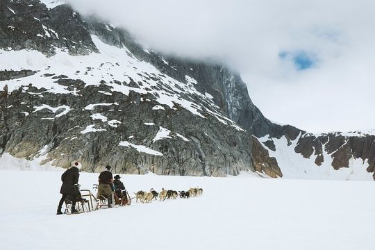 Helicopter To a Dogsledding Experience