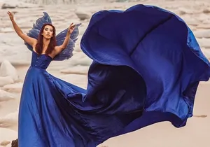 Flying Dress Photoshoot in Kauai