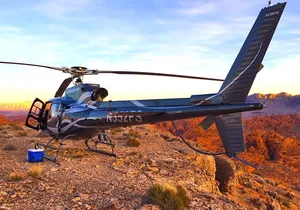 Grand Canyon Helicopter Flight with Sunset Valley of Fire Landing