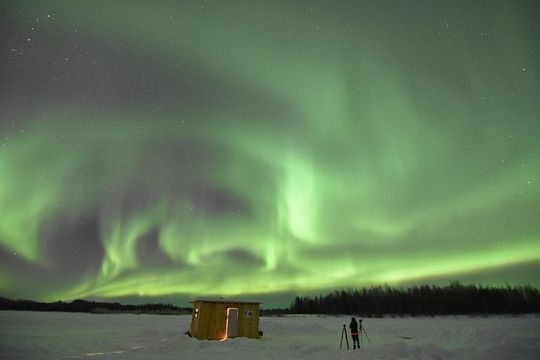 Aurora Borealis Viewing and Ice Fishing Adventure