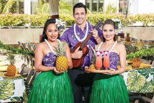 Waikiki Luau Buffet with Optional Rock-A-Hula Show Ticket