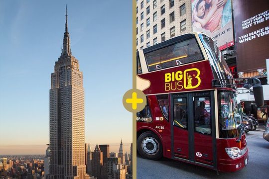 New York: Empire State & 48-hour Hop-on Hop-off Tour (Save 25%)