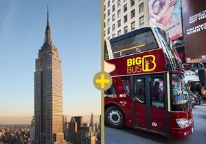 New York: Empire State & 48-hour Hop-on Hop-off Tour (Save 25%)
