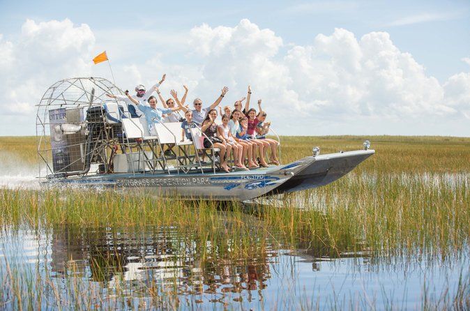 Everglades Airboat, Wildlife Exhibit, & Roundtrip Bus from Miami
