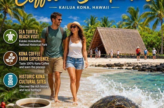 Kona Shore Excursion: Sea Turtles, Historic Kona & Coffee