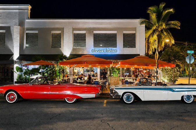 1h Classic Car Tour Miami Beach, Late Afternoon or Night Time.