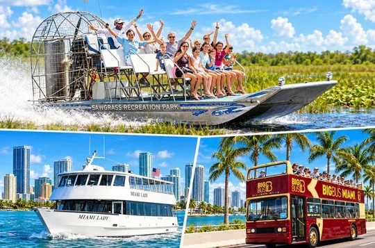 Miami: Hop-on Hop-off Sightseeing Tour with Cruise Option