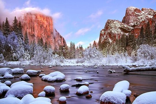 Yosemite Valley Private Winter Hiking Tour