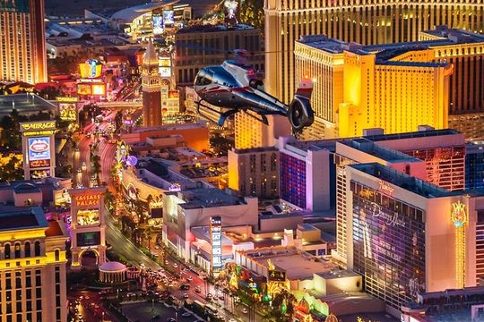 Las Vegas Strip Helicopter Night Flight with Optional Transport