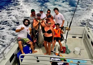 Kona Hawaii Fishing/Snorkel Large Group Private Charter on OE II