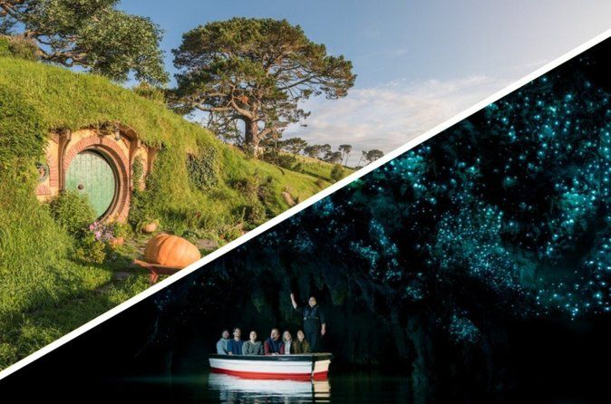 Hobbiton & Waitomo Caves Day Tour with Lunch from Auckland