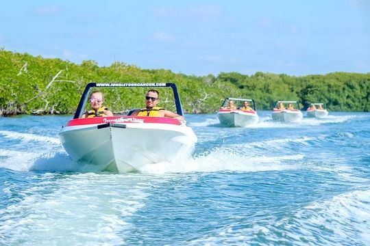 Cancun speedboat and snorkel tour: shared speedboat