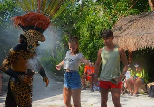 Reef Snorkeling & Jungle Speedboat Adventure with Mayan Ceremony