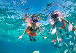 Isla Mujeres Cruise with Beach Club, Snorkel, Lunch and Open Bar