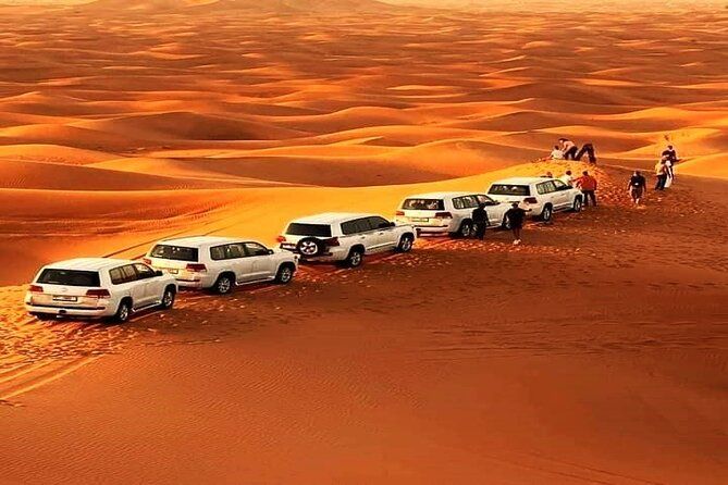 Morning Dubai Desert Safari with Camel Ride and Sand boarding