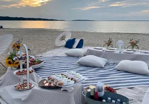 Hamptons Beach Picnic with Private Helicopter from Manhattan