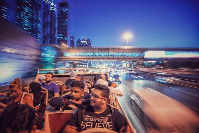 Dubai: Big Bus Panoramic Night Tour by Open-top Bus
