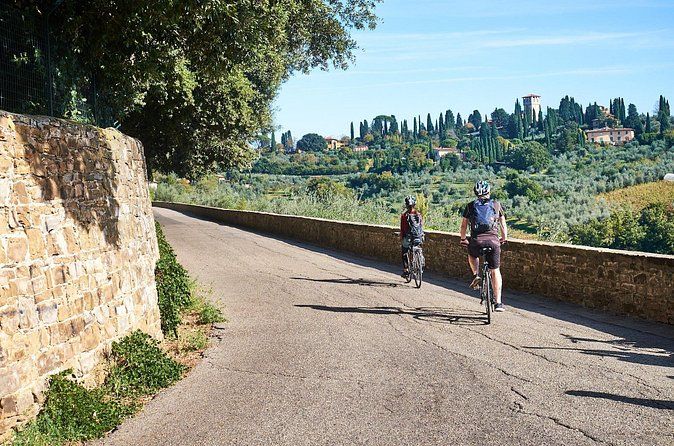 農場でのランチ付き、トスカーナとキャンティの丘陵地帯を巡る終日自転車ツアー