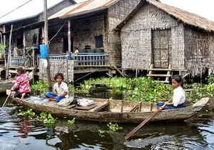 Sunset tour of Kampong Phluk stilts home village on the Tonle Sap