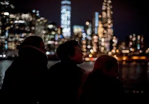 New York City Skyline Lights Sail