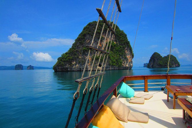 Cruising on a comfortabel boat in Phang Nga Bay - The "Must-Do" Tour Khao Lak