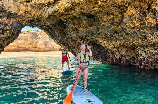 Albufeira Sea Caves & Hidden Beaches Guided SUP Tour
