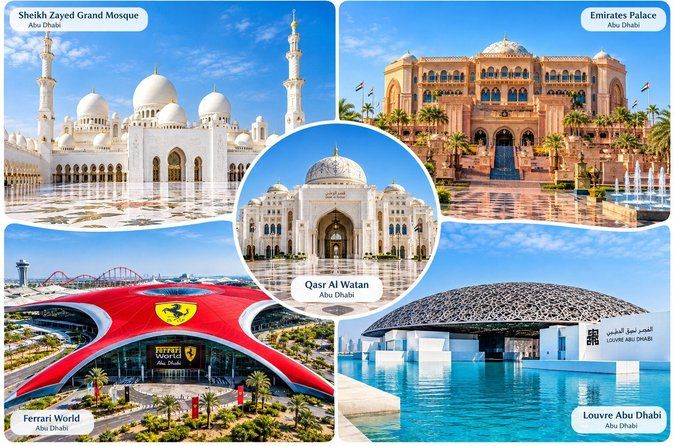Private Tour: Abu Dhabi Full-Day City sightseeing with Transport from Dubai
