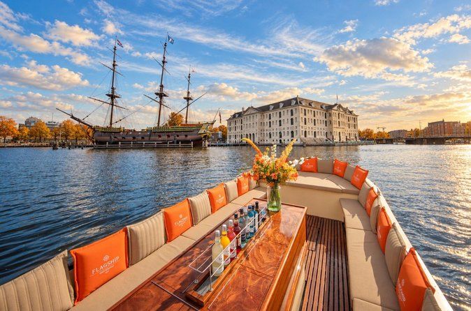 Amsterdam Luxury Canal Cruise + Unlimited Drinks and Bites Option