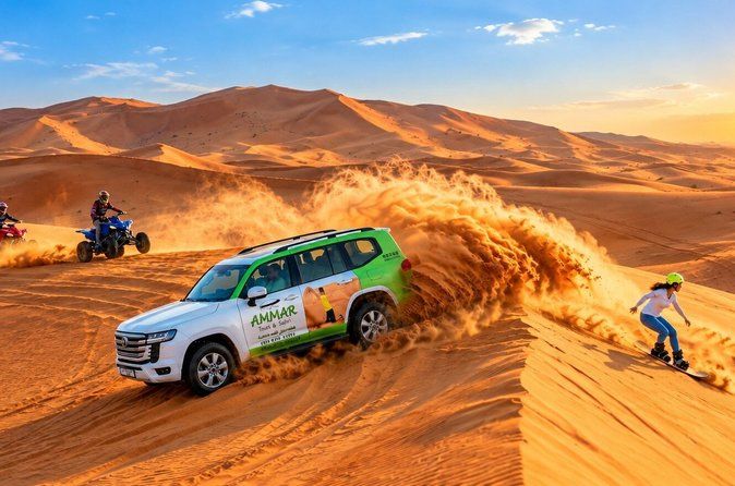 Desert Safari Tour, Quad Bike with BBQ Dinner & Show from Dubai