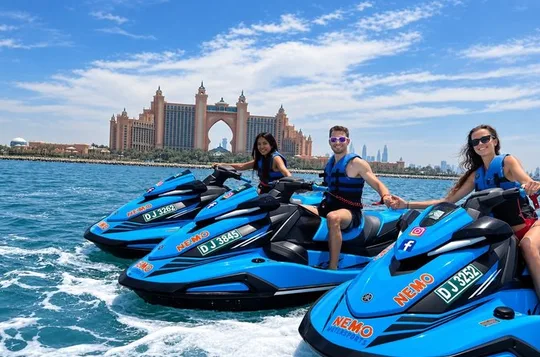 1h Jet Ski to Burj Al Arab & Atlantis + Ice Cream, Photos, Videos