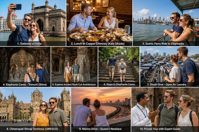 All-Inclusive Private Mumbai Highlights & Elephanta Caves Tour