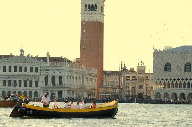 Venice Sunset by Typical Venetian Boat with Prosecco