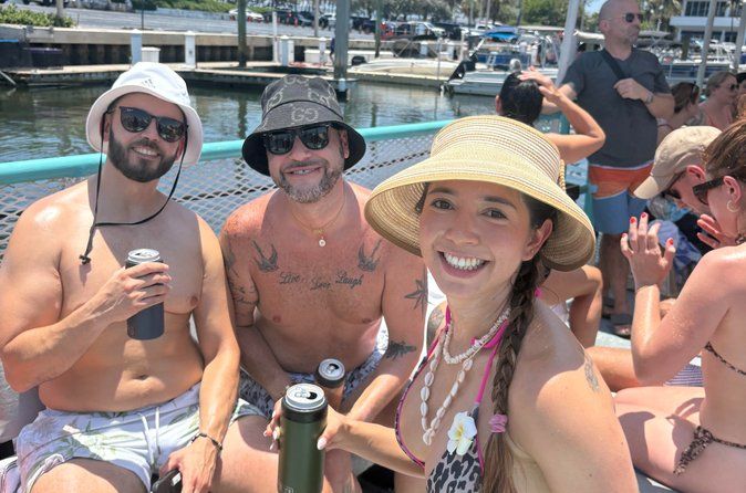 Fort Lauderdale Private Party Boat: Sandbar Swim Groups (15–45)