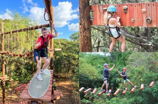 High Ropes Adventure Course at Coral Crater