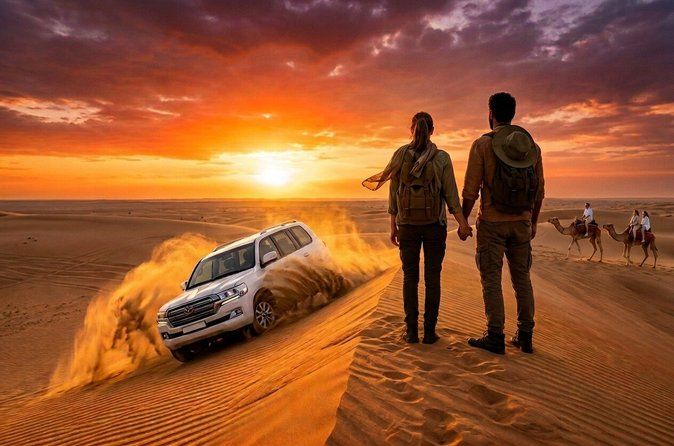 Qatar Sunset Desert Safari: Dune Bashing & Golden Sands Adventure