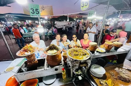 Authentic Street Food in Marrakech Guided Walking Tour by Night