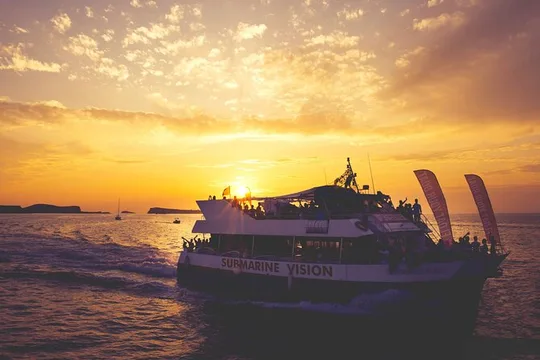 Sunset Beach Hopping Cruise, Cala Comte and Cala Bassa, SUP and snorkelling