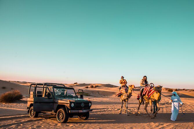 Dubai: Morning Safari by Vintage G Class & Al Marmoom Experience