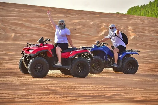 Dubai Desert Safari: Quad Bike, Sandboard, Camel Ride and BBQ