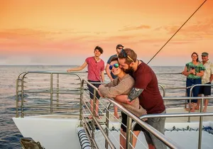 Deluxe Na Pali Sunset Snorkel Tour on the Lucky Lady