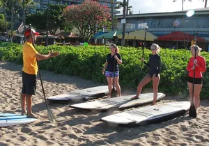 Stand-Up Paddle Board Lesson at Ka'anapali Beach
