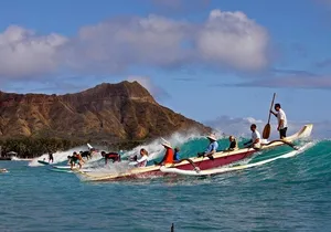 Outrigger Canoe Surfing