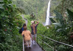 Big Island Waterfalls Tour with Swimming and Botanical Garden