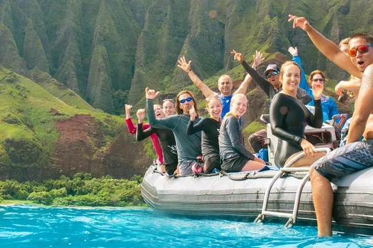 Kauai: Na Pali Raft Snorkel Adventure