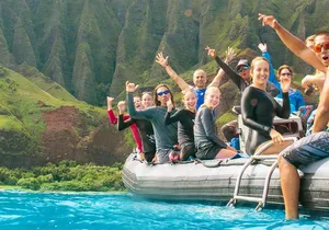 Na Pali Coast Half-Day Raft and Snorkel Adventure