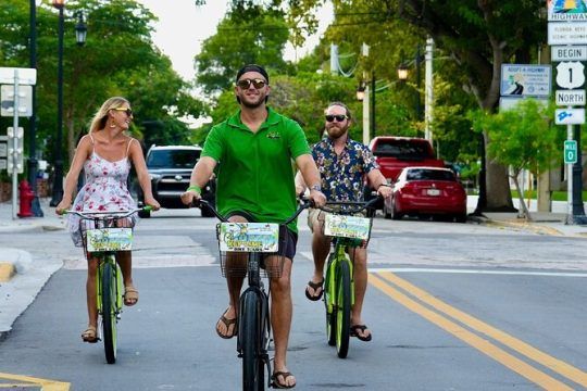 Guided bicycle tour of Old Town Key West