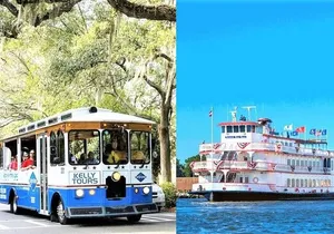 Savannah Land & Sea Combo: City Sightseeing Trolley Tour with Riverboat Cruise