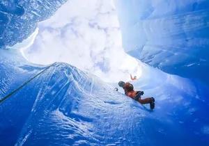 Heli Glacier Crevasse Ice Climbing- Summer