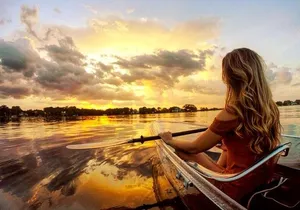 Clear Kayak Sunset Tour through The Winter Park Chain of Lakes